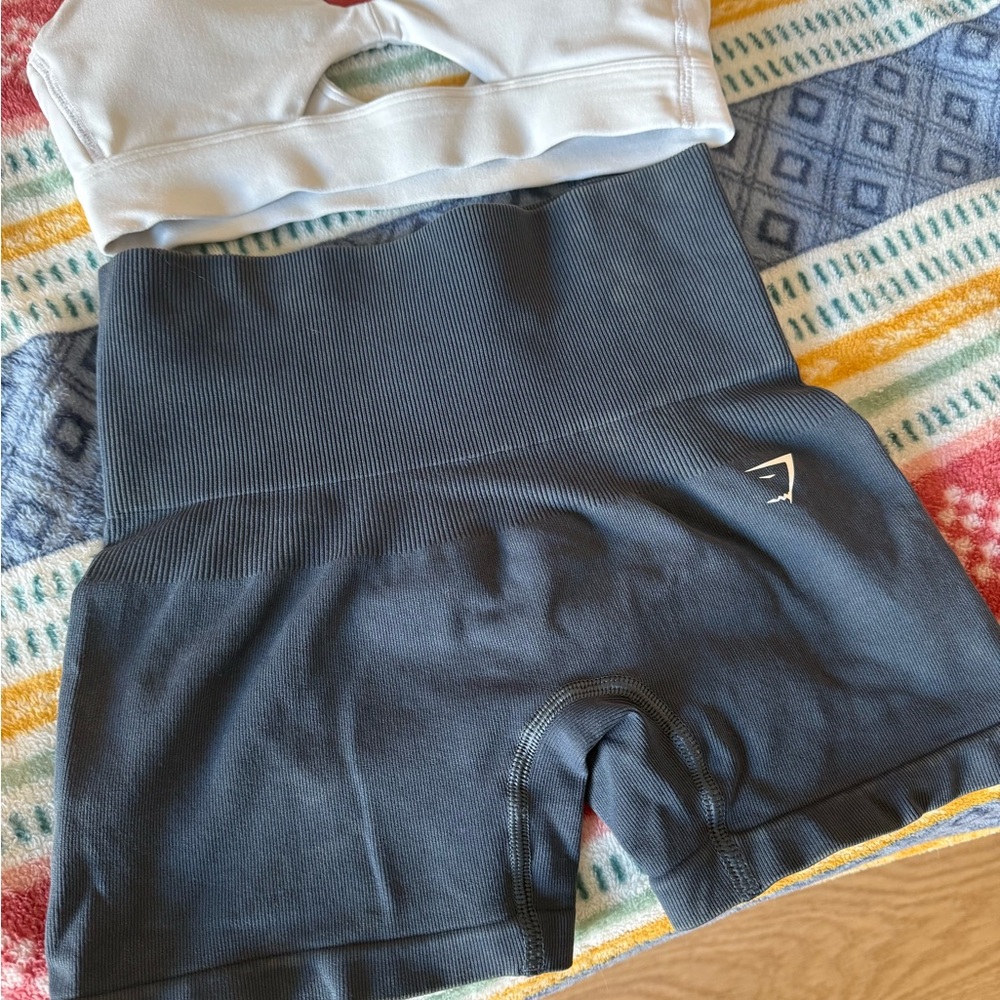 Gymshark Charcoal High-Waisted Shorts XS